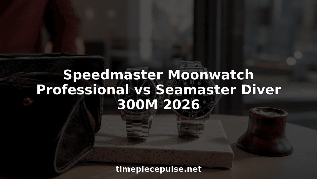 Speedmaster Moonwatch Professional vs Seamaster Diver 300M 2026