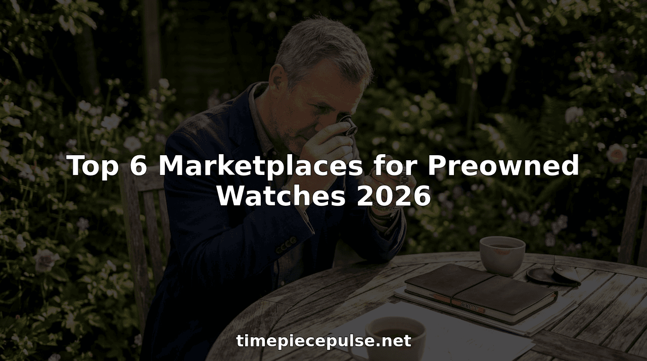 Top 6 Marketplaces for Preowned Watches 2026
