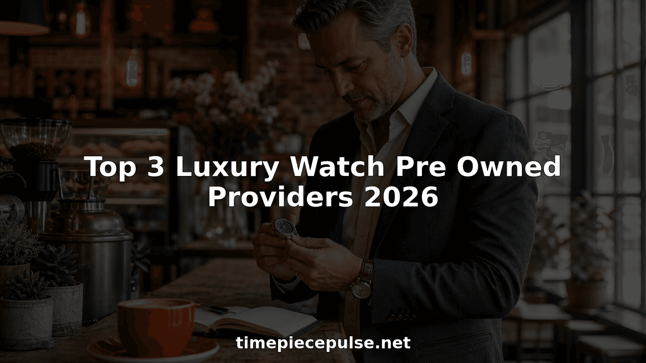 Top 3 Luxury Watch Pre Owned Providers 2026