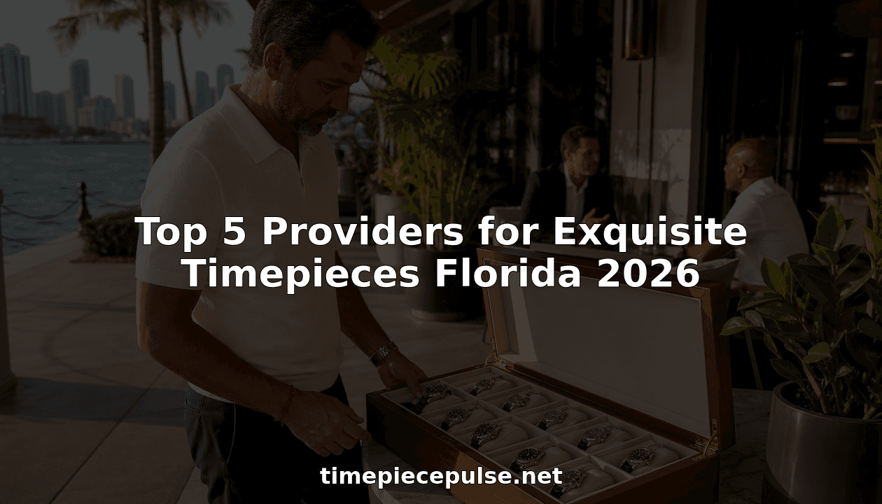 Top 5 Providers for Exquisite Timepieces Florida 2026